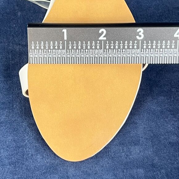 Matiko Heely Clear Vinyl Wedge Sandals White Lucite Heel Women’s 6.5 / EU 37 NIB - Picture 3 of 7